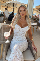 Destiny Midi Dress - White